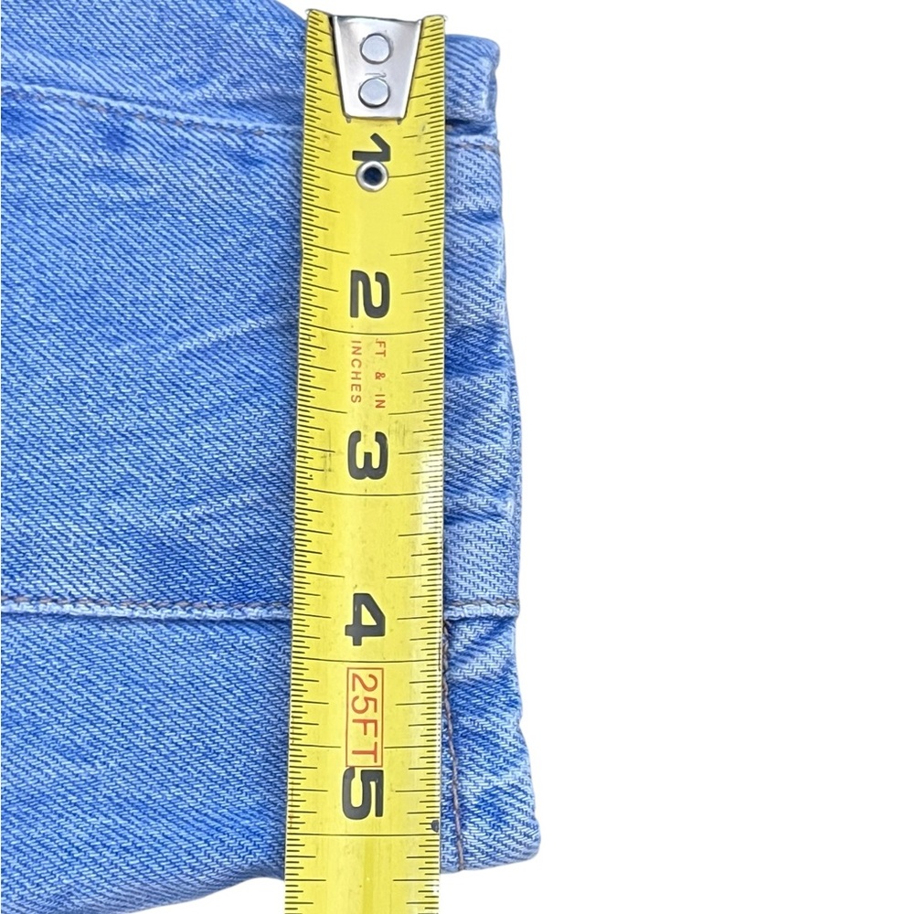 Zara Denim Paperbag Waist Jeans EUR 32 US 0 - High Rise Light Wash - Picture 6 of 11